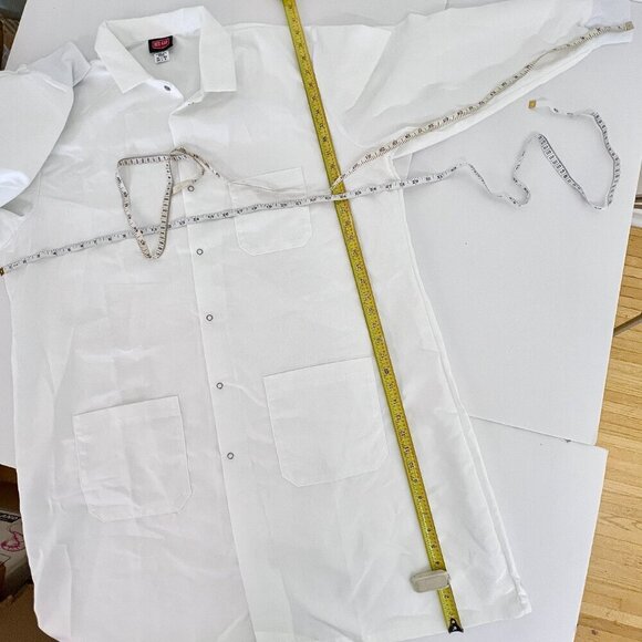 NEW Red Kap Professional Unisex Specialized Cuff Lab Coat w/ 3 pockets Sz XL - Picture 8 of 9